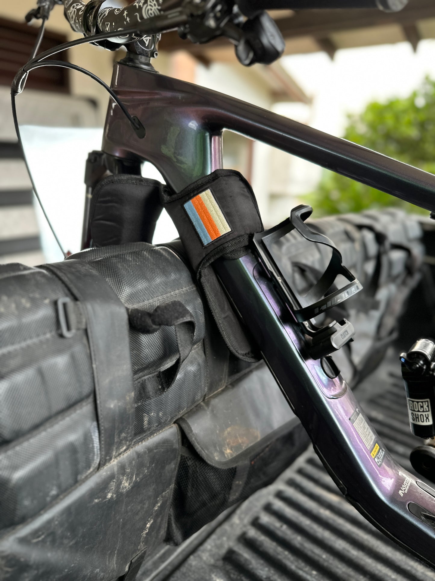 Protector para marco de bicicleta para transportar en camioneta
